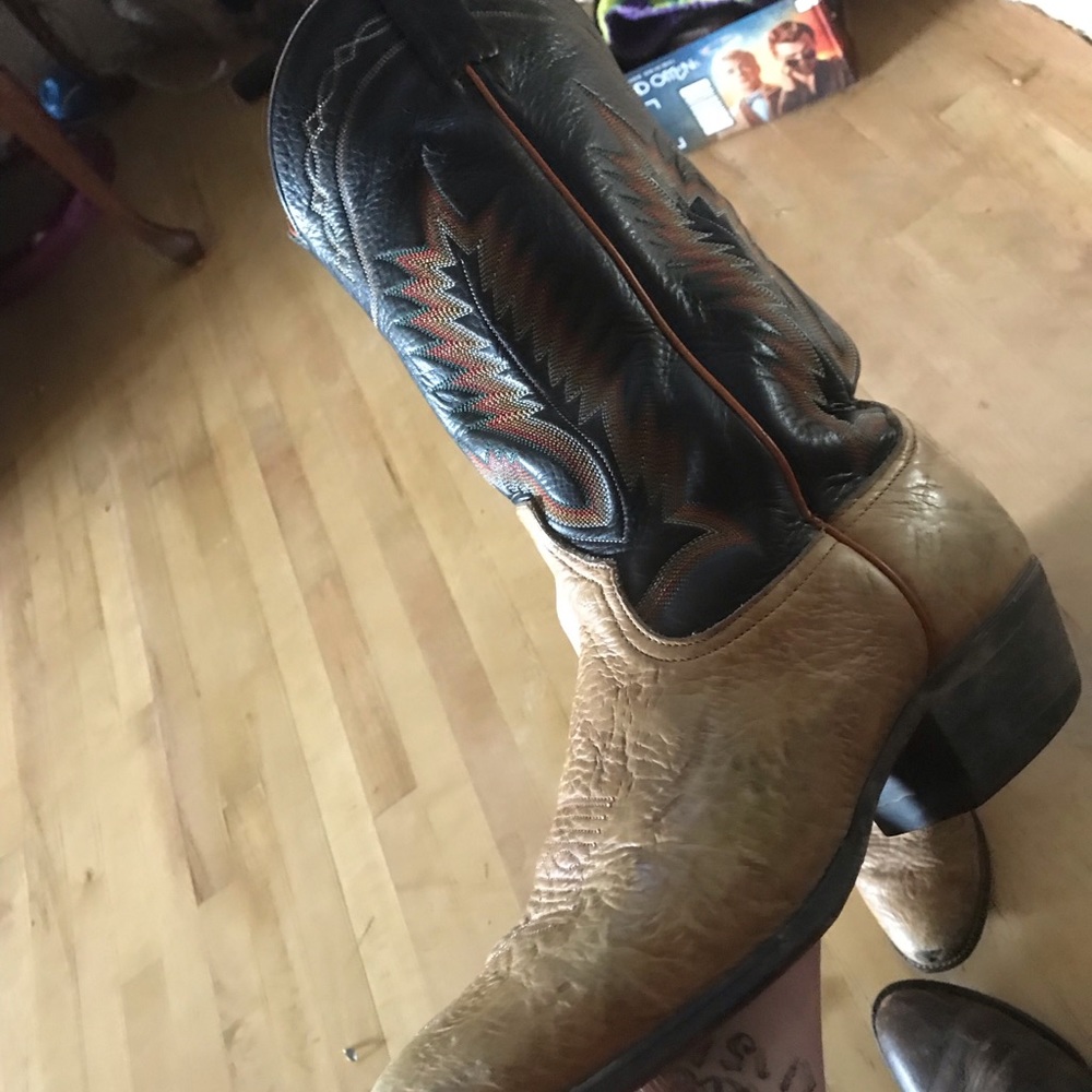 Vintage tony lama cowboy boots sz9D - Picture 2 of 7